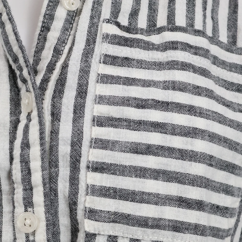 Maeve Anthropology Striped Button Down Shirt - Picture 8 of 10